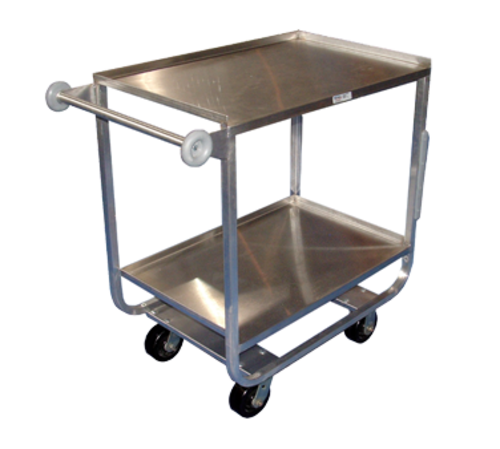 Winholt UC-2-2133SS 2800 Lbs. Stainless Steel Two Shelves Open Base Utility Cart