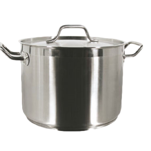 Thunder Group SLSPS012 12 Qt. Stainless Steel Induction Stock Pot with Lid