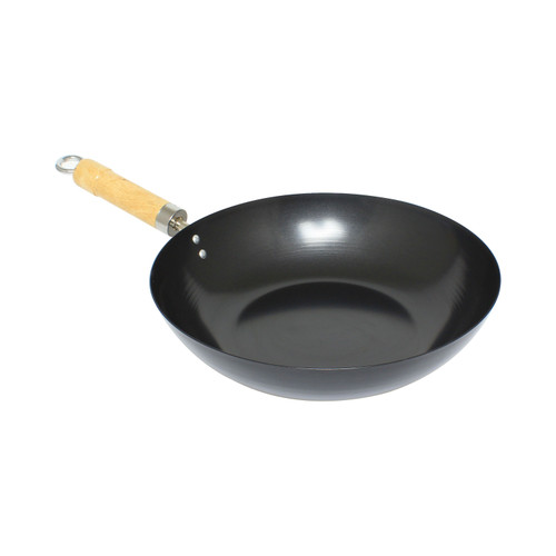 Thunder Group TF001 Carbon Steel 2 Handles Wok