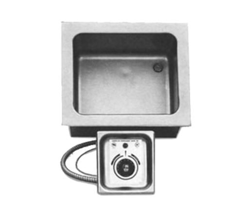 APW Wyott HFW-12DS 11.63" W Stainless Steel Drop-In Hot Food Well Unit with Drain - 120 Volts