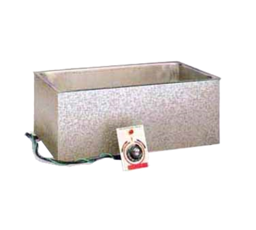 APW Wyott BM-80DS 13.63" W Aluminized Steel Built-In Hot Food Well Unit with Drain - 120 Volts