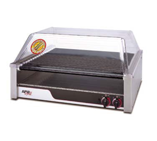 APW Wyott HRS-45 Stainless Steel X*PERT HotRod Hot Dog Grill - 120 Volts