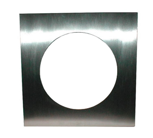 APW Wyott 55707 8.5" Hole Stainless Steel Round Adapter Plate