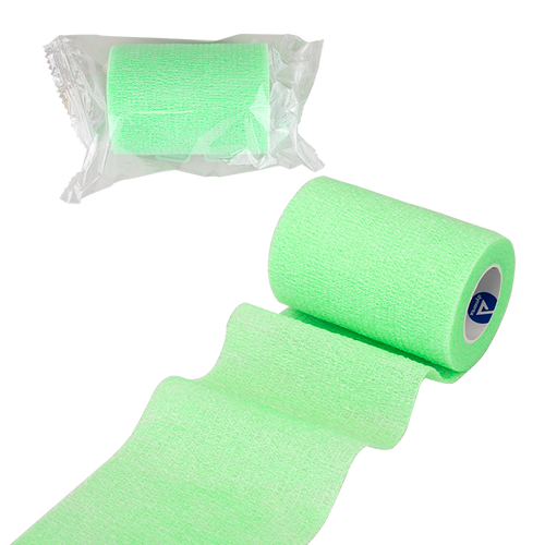 Dynarex DY3323 4" X 5 yds Green Self-Adherent Latex Free Sensi Wrap (Case of 18)
