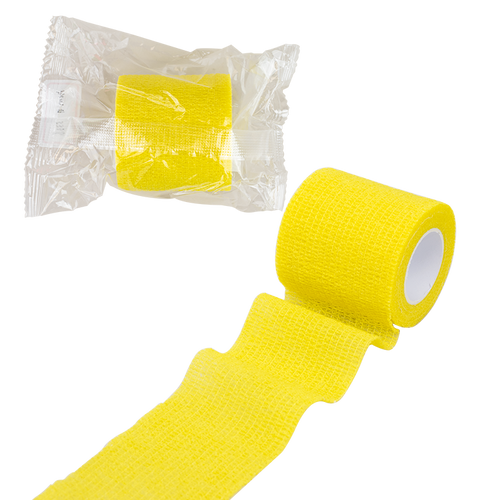 Dynarex DY3340 4" X 5 yds Yellow Self-Adherent Latex Free Sensi Wrap (Case of 18)