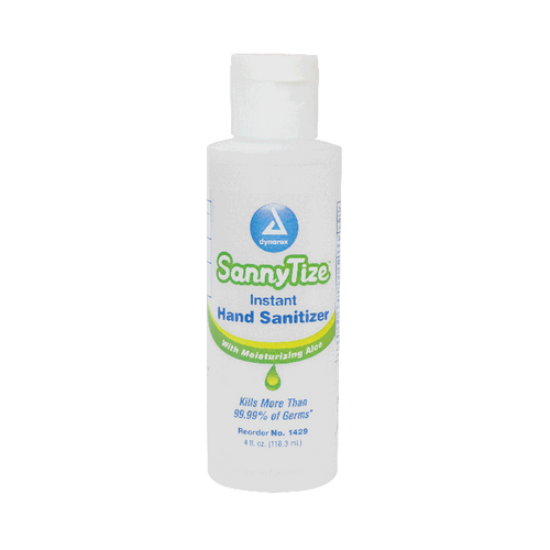 Dynarex DY1429 4 Oz. Round Bottle Instant Hand Sanitizer (Case of 96)