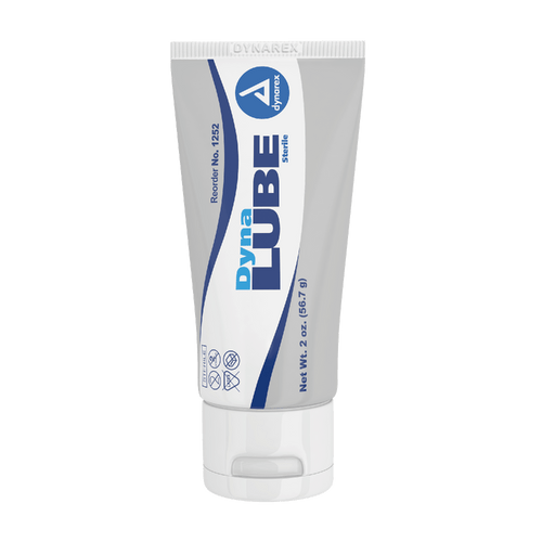 Dynarex DY1252 2 Oz. Tube Sterile DynaLube Lubricating Jelly (Case of 72)