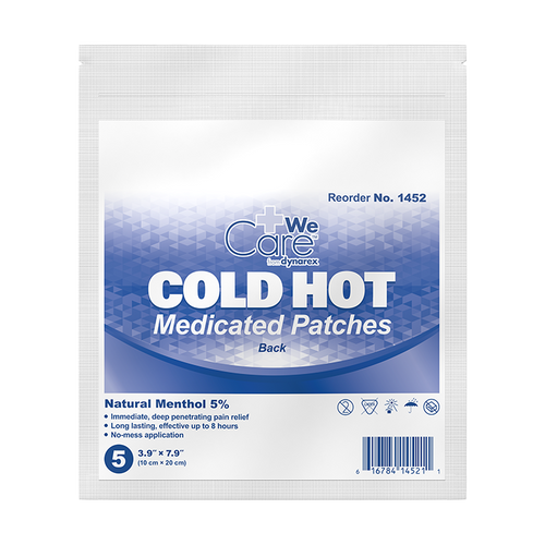 WeCare 1452 10 cm X 20 cm Cold Hot Medicated Patches - Back (Case of 180)
