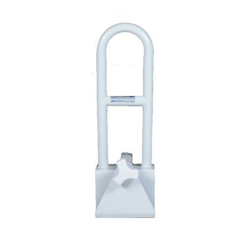 Dynarex DY10340-6 White Steel Clamp-On Steel Tub Rail (Case of 6)