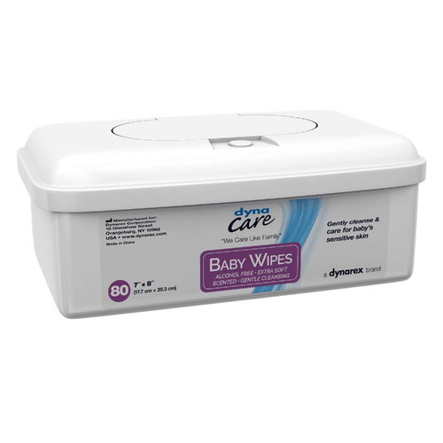 DynaCare 1312 7" x 8" Baby Wipes Scented (Case of 12)