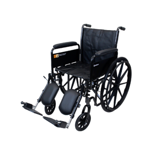 Dynaride 10229 20" x 16" with Detach Full Arm ELR Silver Vein S2 Wheelchair