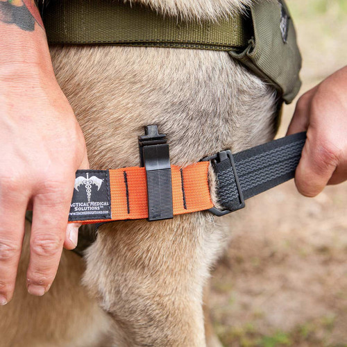TacMed Solutions TMK9TQ‐RO Rescue Orange K9 Tourniquet