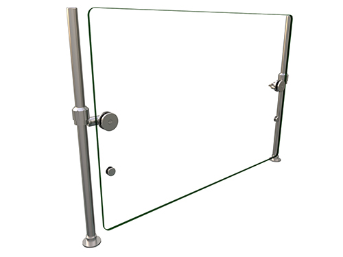 Hatco ORBIT100-36 36" W x 18" H x 2.2" D Stainless Steel Single-Sided Full-Service Flav-R-Shield ORBIT100 Food Shield