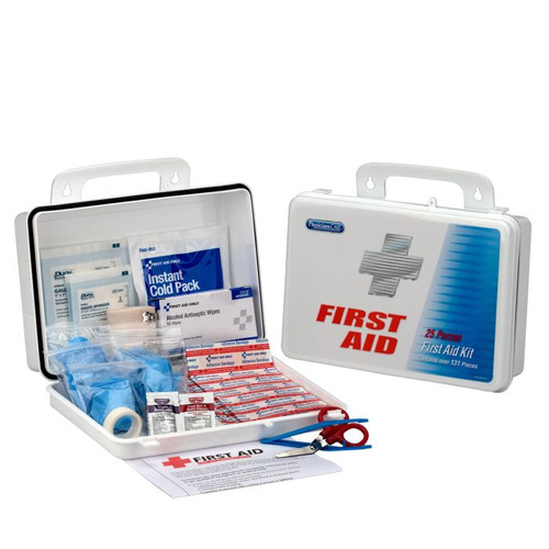 First Aid Only 60002-004 25 Person 130 Pieces Plastic Case Office First Aid Kit