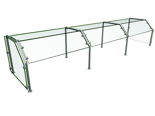 Hatco ES29-108 108" W 3 Bays Stainless Steel Self Service Flav-R-Shield ES31 Food Shield