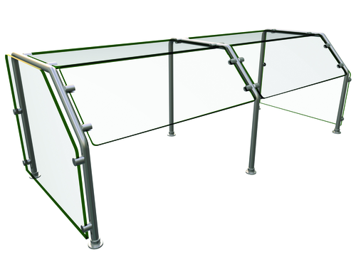 Hatco ES29-60 60" W 2 Bays Stainless Steel Self Service Flav-R-Shield ES31 Food Shield