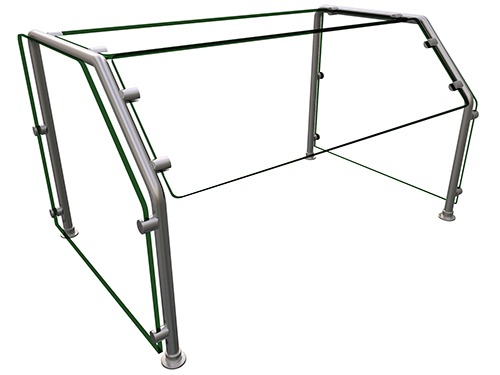 Hatco ES29-36 36" W 1 Bay Stainless Steel Self Service Flav-R-Shield ES31 Food Shield