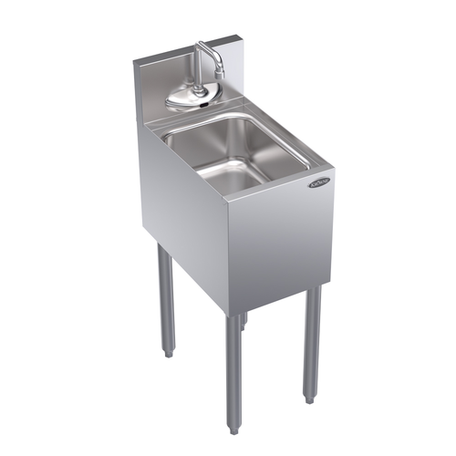 Krowne KR19-1C-E 12" W Stainless Steel Freestanding Royal Series Underbar Hand Sink