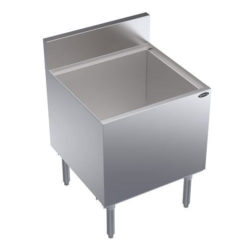 Krowne KR24-24DP-10 121 Lbs. Stainless Steel Royal Series Underbar Ice Bin and Cocktail Unit