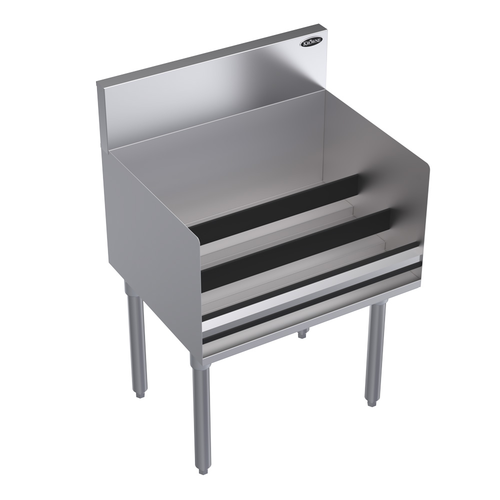 Krowne KR19-24RD 24" W Stainless Steel Freestanding Royal Series Underbar Liquor Bottle Display Unit