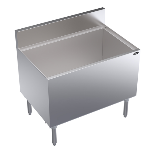 Krowne KR24-36DP-10 183 Lbs. Stainless Steel Royal Series Underbar ice Bin and Cocktail Unit
