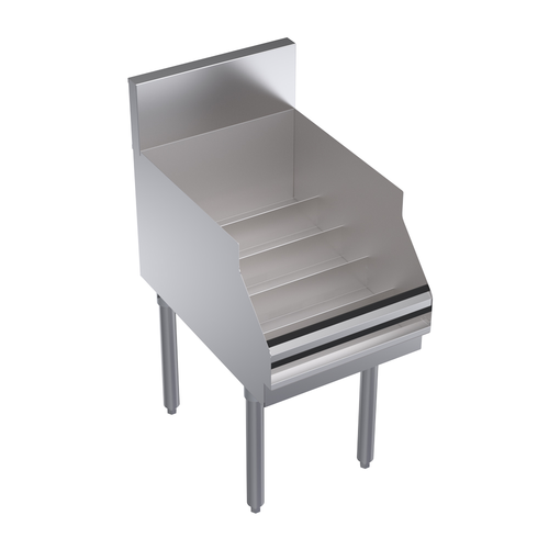 Krowne KR24-ML16 16" W Stainless Steel Freestanding Royal Series Underbar Liquor Display