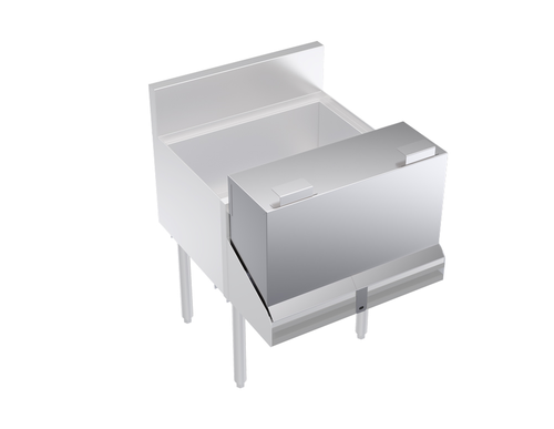 Krowne KR-DC22 22" W Stainless Steel Double Royal Series Speed Rail Locking Cover