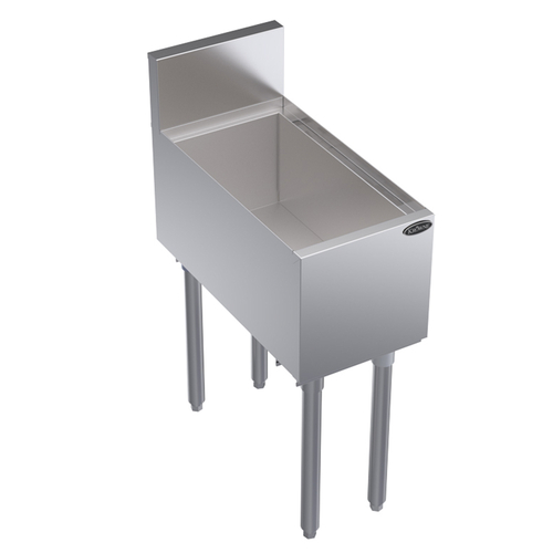 Krowne KR24-12 42 Lbs. Stainless Steel Royal Series Underbar Bottle Storage and Ice Bin