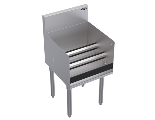 Krowne KR19-18RD 18" W Stainless Steel Freestanding Royal Series Underbar Liquor Bottle Display Unit