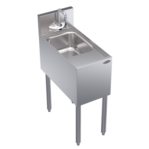 Krowne KR24-1C-E 12" W Stainless Steel Freestanding Royal Series Underbar Hand Sink