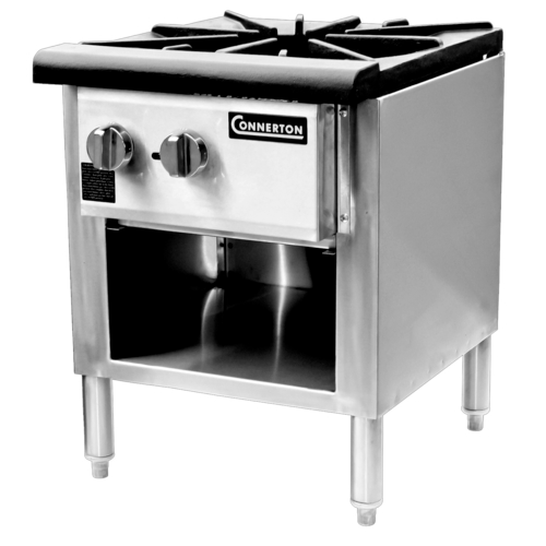 Connerton CSP-18-3-NG 18" W Stainless Steel Natural Gas Stock Pot Stove - 90,000 BTU