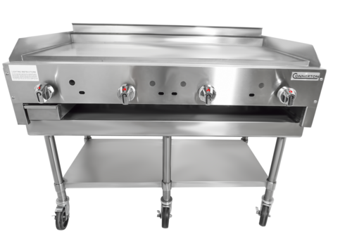 Connerton CG-48-M-F-LP 48" W Stainless Steel Liquid Propane Floor Model Griddle - 120,000 BTU