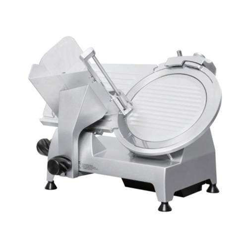 Omcan USA 39467 8" Dia. Die-Cast Aluminum Electric Manual Feed Meat Slicer - 110 Volts