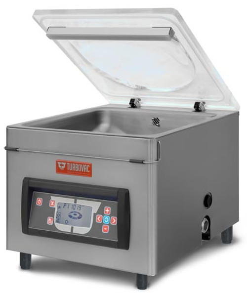 Omcan USA 59009 16.5" Seal Length Countertop Single Chamber Turbovac Heavy-Duty Vacuum Packaging Machine - 100-120 Volts 1-Ph