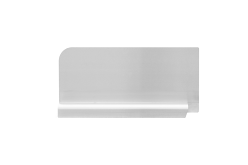 Omcan USA 47729 Stainless Steel Left Side Splash Guard for 20" x 20" Pot Sinks