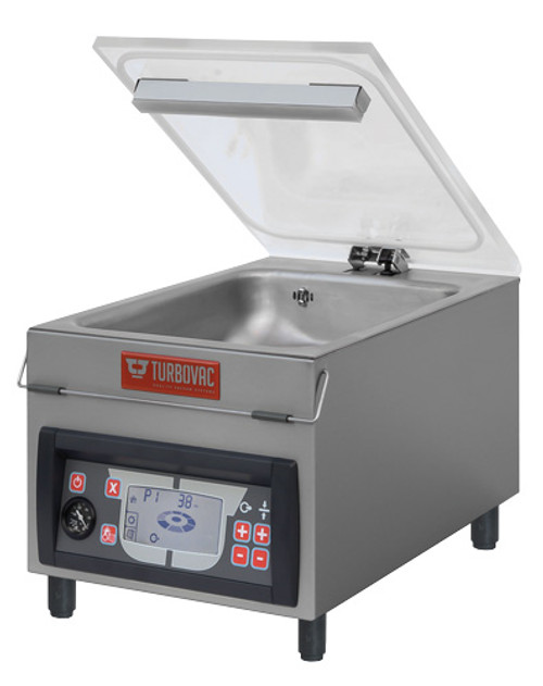 Omcan USA 59007 11" Seal Length Countertop Single Chamber Turbovac Heavy-Duty Vacuum Packaging Machine - 100-120 Volts 1-Ph