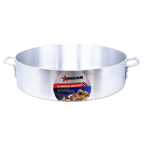 Omcan USA 43361 30 Qt. Aluminum Brazier Pan