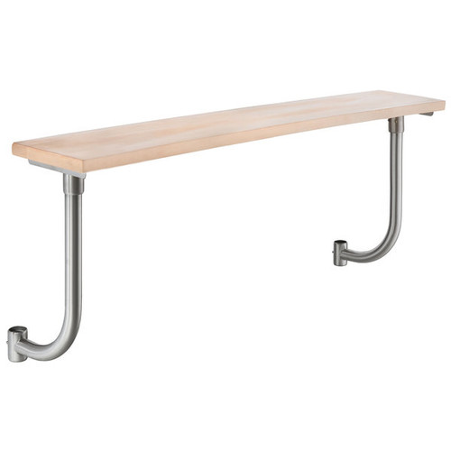Omcan USA 47568 60" W x 10" D Stainless Steel Maple Cutting Board for Equipment Stands