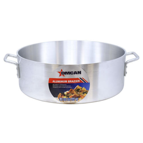 Omcan USA 43360 24 Qt. Aluminum Brazier Pan