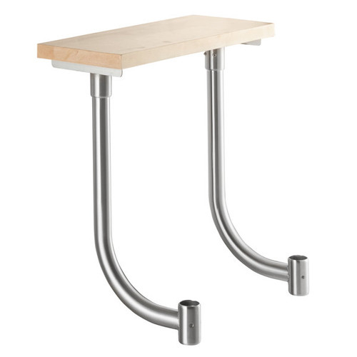 Omcan USA 47564 24" W x 10" D Stainless Steel Maple Cutting Board for Equipment Stands