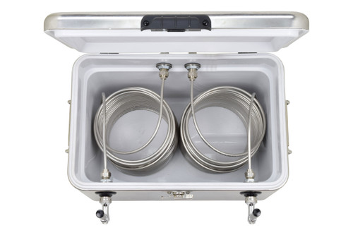 ABECO 811M-100SS 54 Qt. Double Cooler 2-100' Coils-Metal - with Tapping Equipment