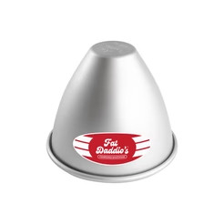 Fat Daddio's PDV-05 28.1 Oz. Aluminum 16 Gauge Dolly Varden Doll Cake Pans
