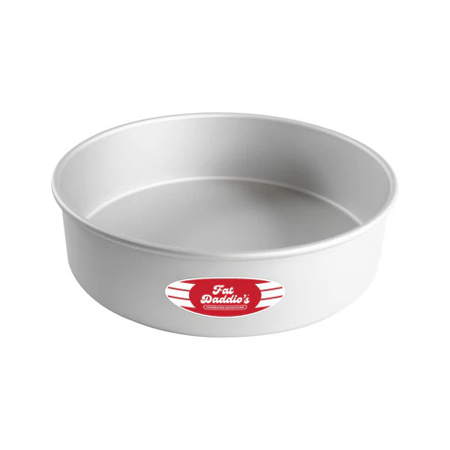Fat Daddio's PRD-123 Aluminum 16 Gauge Round Solid Bottom Cake Pan