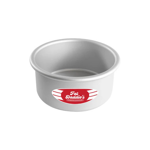 Fat Daddio's PRD-63 Aluminum Round 16 Gauge Solid Bottom Cake Pan