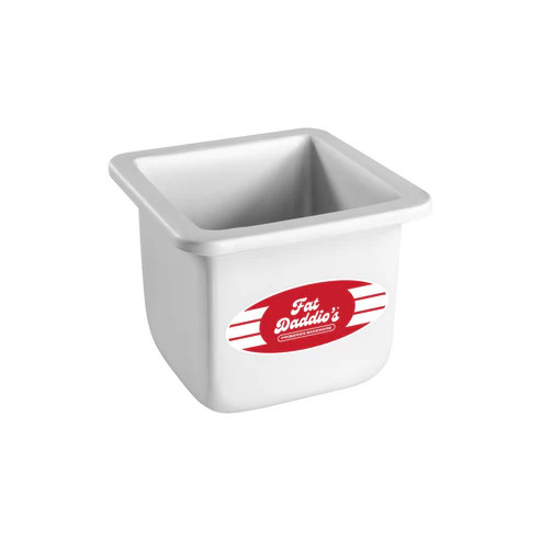 Fat Daddio's PSQ-444 35.46 Oz. Aluminum 14 Gauge Square Solid Bottom Cake Pans