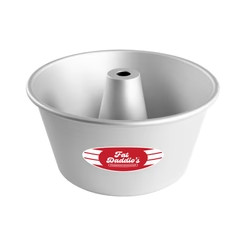 Fat Daddio's PAF-8375 8" W x 3.75" D Anodized Aluminum Angel Food or Tube Pan
