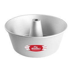 Fat Daddio's PAF-10425 8" W x 3.75" D Anodized Aluminum Angel Food or Tube Pan