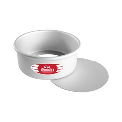 Fat Daddio's PCC-73 64 Oz. Aluminum Round 16 Gauge Removable Bottom Cake Pan
