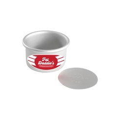 Fat Daddio's PCC-32 7.68 Oz. Aluminum Round 16 Gauge Removable Bottom Cake Pan