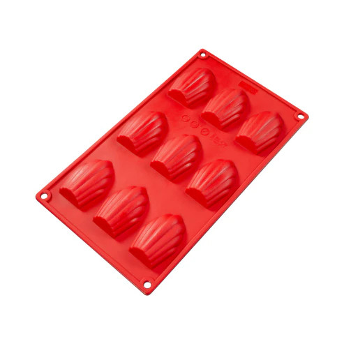 Fat Daddio's SMF-032 0.62 Oz. Silicone 9-Compartment Madeleine Baking Molds